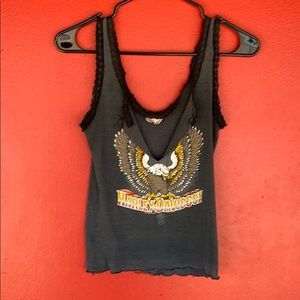 3D Emblem Harley Davidson vintage tank top
